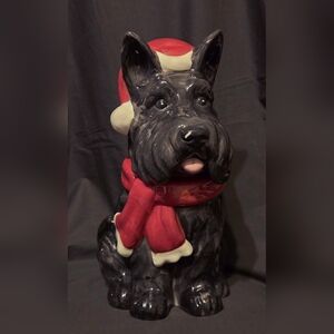 Holiday Time Scottie Dog Cookie Jar